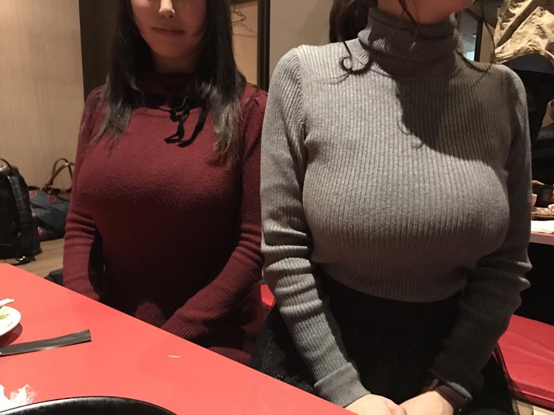 【ニット 巨乳】これほどにおっぱいを強調するエロ衣装があるだろうか？069