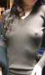 【ノーブラ】乳首が透けて見えるノーブラ女子のおっぱい画像049