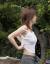 【ノーブラ】乳首が透けて見えるノーブラ女子のおっぱい画像019