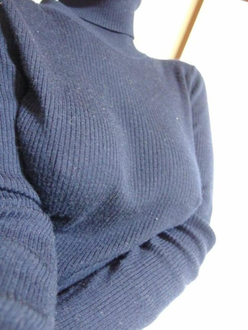 ニット巨乳エロ画像276枚 おっぱいをセーターに包んだ抜ける着衣デカ乳集めてみた【毎日更新】186