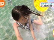 佐藤美希のFカップ巨乳がめざましでチラリ！！のサムネイル画像