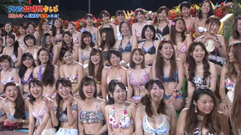 27時間テレビ めちゃイケ×SMAP水泳大会のおっぱい水着ｗｗｗのサムネイル